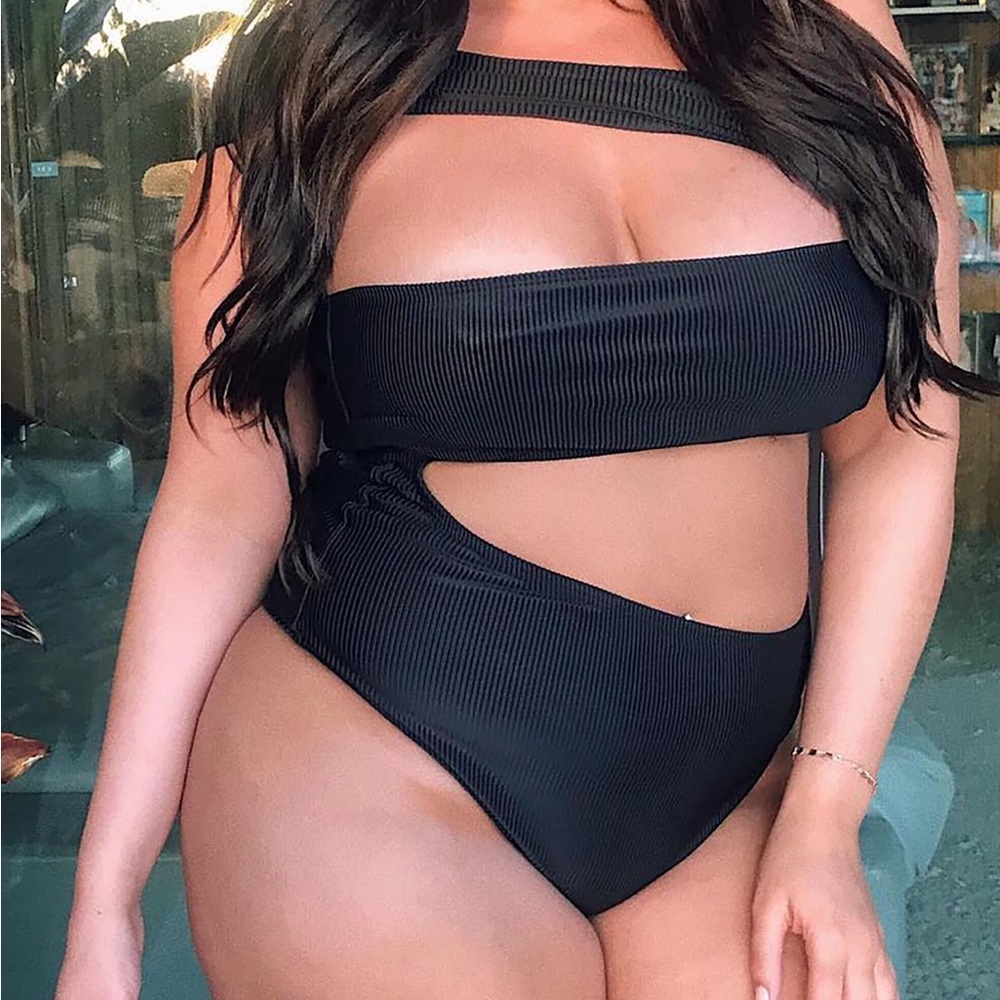 Black one piece swimsuit (never worn)
